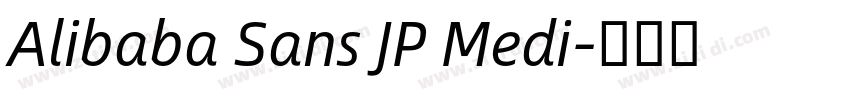 Alibaba Sans JP Medi字体转换